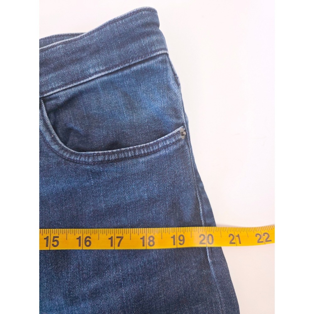 BOSS Hugo Boss Responsible Stretch Jeans Dark Wash Straight Leg Denim Blue - Picture 7 of 10